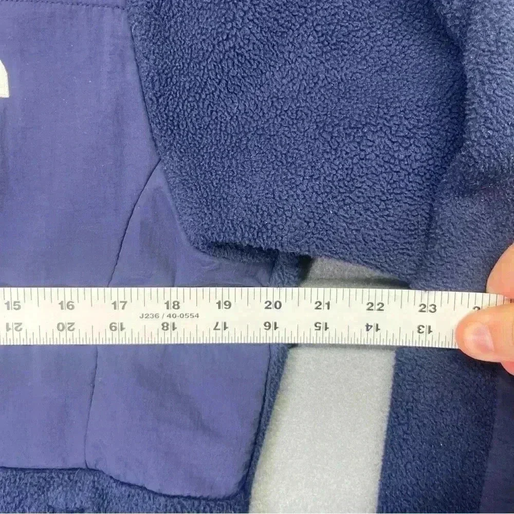The North Face Polartec Recycled Jacket Coat Womens M Navy Heavy Warm Winter - Picture 7 of 9